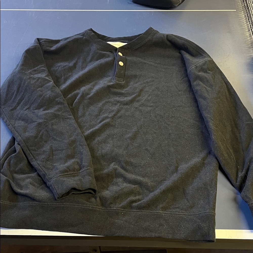 Abercrombie Kids Navy Henley Sweatshirt